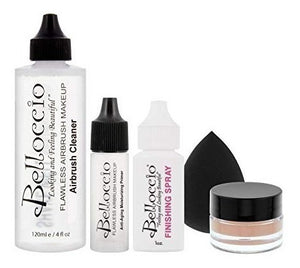 Sistema Maquillaje Aerografo Kit Makeup Cara Tono Bronceado
